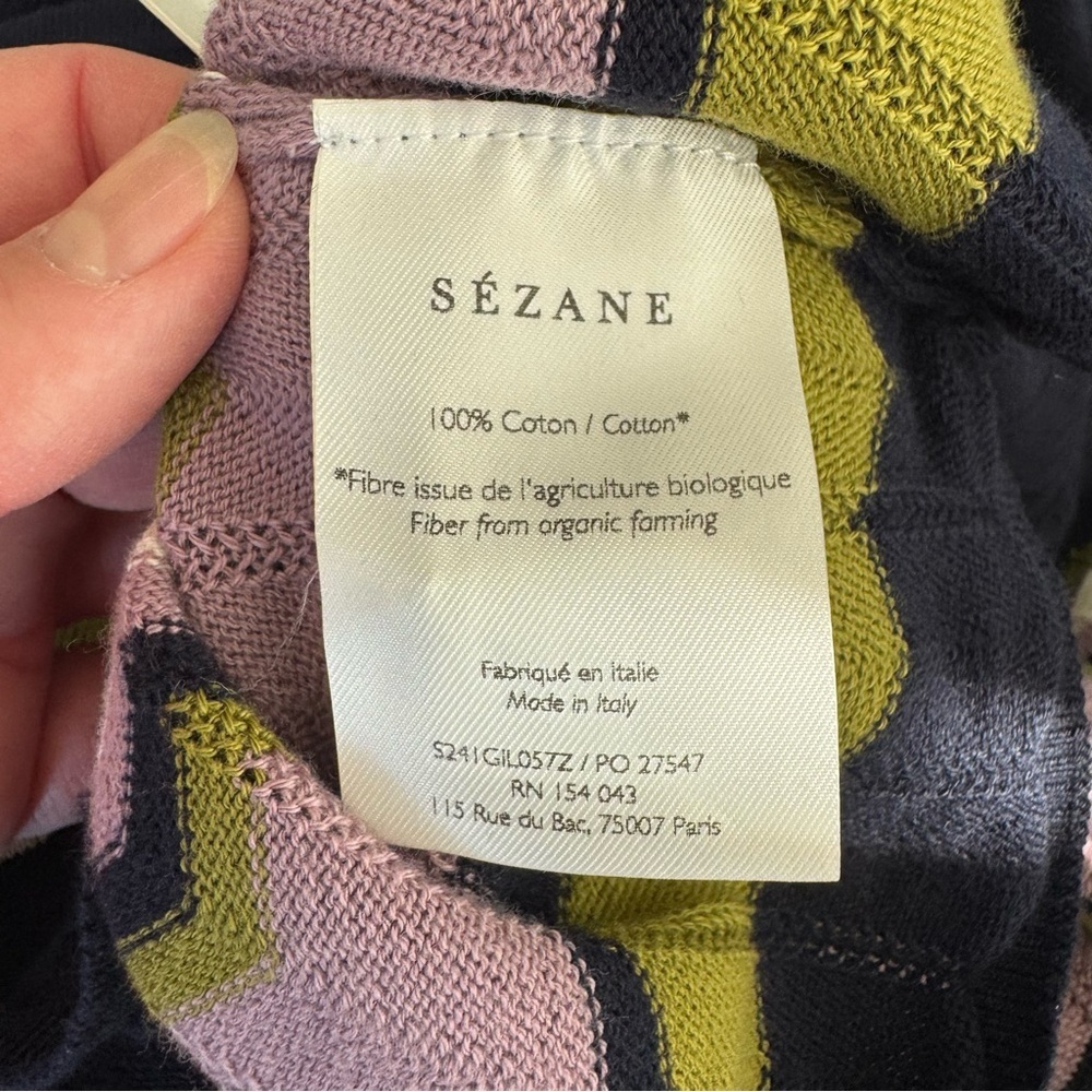 NWT! Sezane Two-Piece Set June Pamiane Chevron Sweater Skirt and Cardigan - Picture 5 of 14
